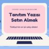 100 Tanıtım Yazısı